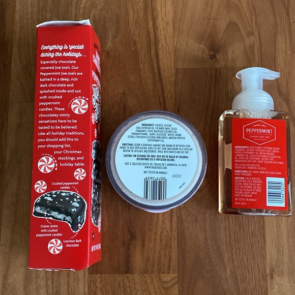 ❤️ Trader Joe’s Holiday Peppermint Goodies Bundle New in Box and with Tags - Picture 6 of 6